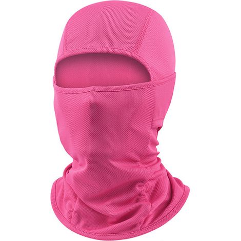 Beyamis Coiffe d'équitation multifonctionnelle d'extérieur, coupe-vent et protection solaire, rose