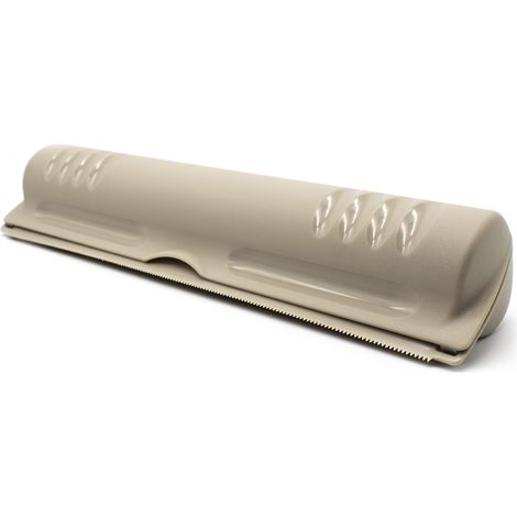 Porta Rollos plastico para Papel Film y Aluminio Cortador Beige (1/4)