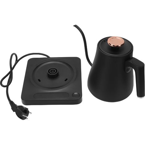 Bollitore elettrico a collo d'oca, controllo della temperatura, capacità 1 litro, interno in acciaio inox, display LCD, spegnimento automatico, funzione di mantenimento in caldo 24 ore per caffè e tè, (1/5)