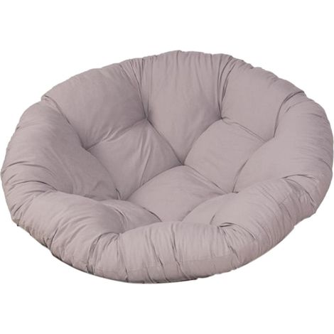 Coussin de chaise d'extérieur de 60 cm, pour chaise en rotin, fauteuil suspendu, gris (1/5)