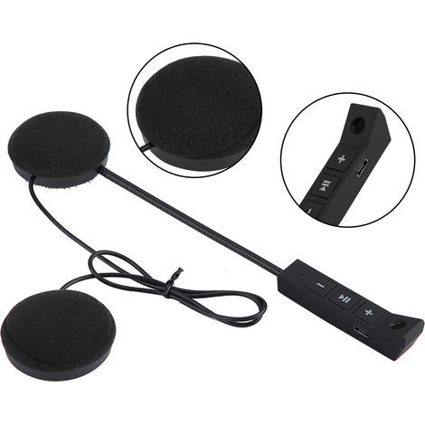 2-teiliges Bluetooth-Motorradhelm-Intercom-Set, Kopfhörer mit Mikrofon, Freisprechfunktion, Hi-Fi-Sound für Motorradhelme (1/5)