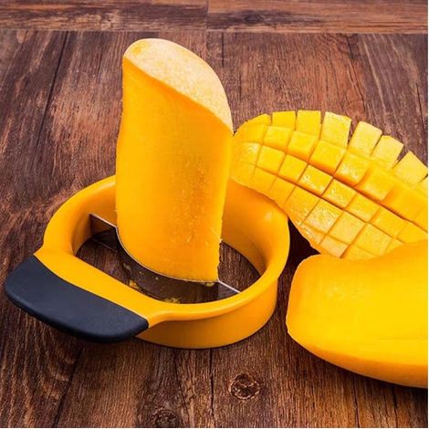 Coupe Mangue en Acier Inoxydable, Dénoyauteur et Trancheur de (1/4)