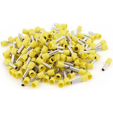 200 pièces 6mm2 pince à sertir connecteur de virole isolé jaune (8a406a7af1aeaf5d6f180e42bef3e69a)