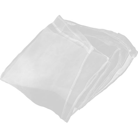 Rideau de Tulle Blanc à Poche pour Tringle 100x200 Cm (1/5)