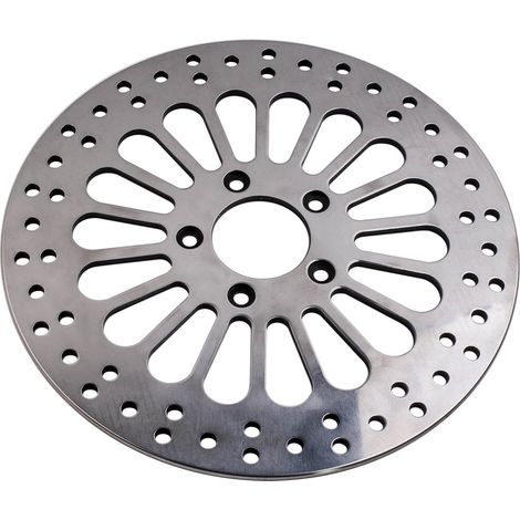 Polished Front 11.8 Disc Drilled Brake Rotor Für HarleyTouring FXDWG 2014-2016Polished Front 11.8 Disc Drilled Brake Rotor Für HarleyTouring FXDWG 2014-2016 (1/4)
