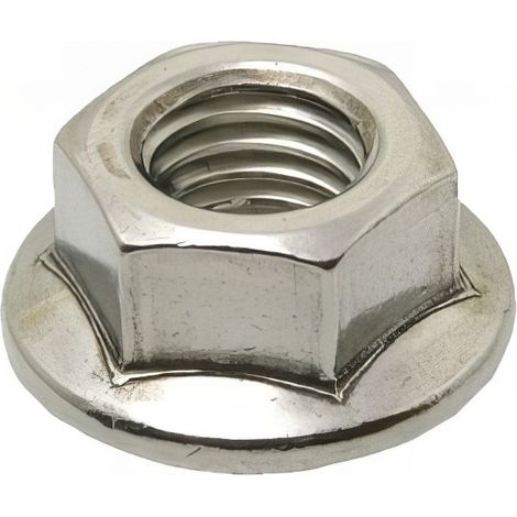 Ecrou embase crantée din 6923 A2 M6 boite 500 pcs mm