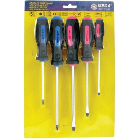 Schraubendreher Set Mega 10051 Chrom Vanadium Magnetisch
