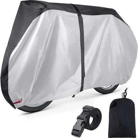 (Gris, 180x60x90cm) Housse de vélo imperméable, en tissu Oxford, résistante aux UV et à la poussière. (1/5)