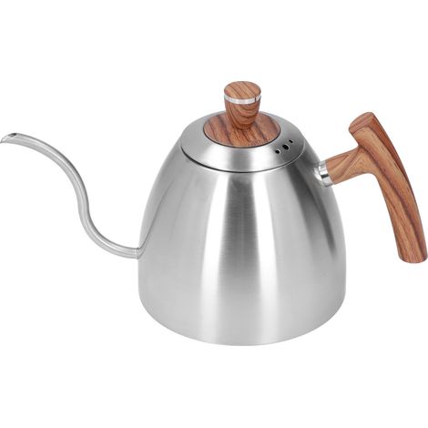 Cafetière à bec de cygne pour café à infusion - 800ml, matériau inoxydable durable et anti-corrosion, poignée Bakelite ergonomique - Compatible avec la plupart des cuisinières - Pour maison, bureau, c (1/5)