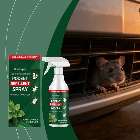 Rodent repellent spray for daily use, preventing rodent bites and disturbances, suitable for home and car use, fresh and protective -- 60ML -- BIEMMEDUE (1/5)