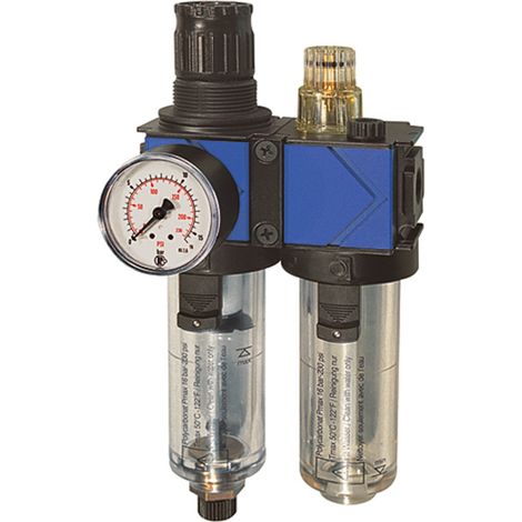 Riegler Wartungseinheit 2-tlg. »variobloc«, mit PC-Behälter, BG 1, G 3/8 (1/4)