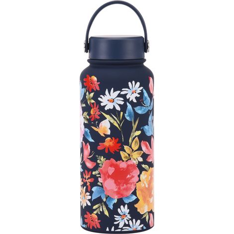 Gourde Isotherme Sport 2025 Nouveau Modèle 1L Grande Capacité Vacuum Portable Grande Ouverture Impression (1/5)