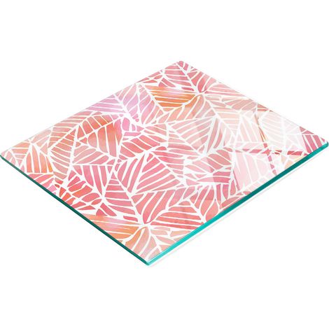 Tabla de cocina de vidrio templado con gr谩ficos abstractos decorativos 60x52 cm (1/5)