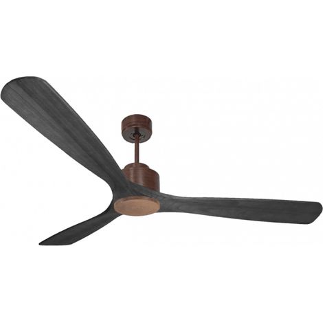 Modulo de KlassFan - Super destratificateur et ventilateur DC 166 cm Marron pales bois noir sans Lumière 30 à 60 m² (1/5)