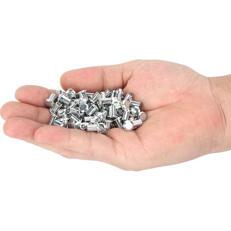 Antirutschbolzen für Autoreifen, Antirutschbolzen aus Wolframkarbid, Standard-Flachkopf-Antirutschbolzen 8 mm  10 mm JX8-10-1, geeignet für Motorräder, ATVs/UTVs, Geländefahrzeuge usw., 100 Stück zu v (1/5)