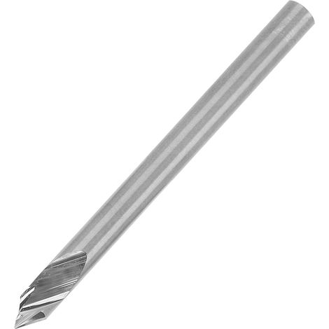 Fraise à rainurer 60° pour métal et bois, outil de gravure précise 3.175mm, pour perçage détaillé et travaux fins.
