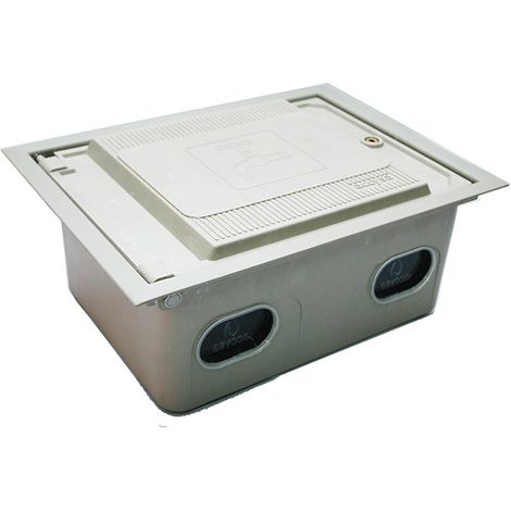 Boîtier en polyester renforcé de fibres de verre – Résistant aux chocs et aux UV – Serrure à clé Allen – Pour compteur d'eau – Accysa