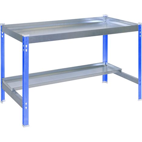 Mueble jardín SIMONGARDEN desk 1200x600 azul/galvanizada