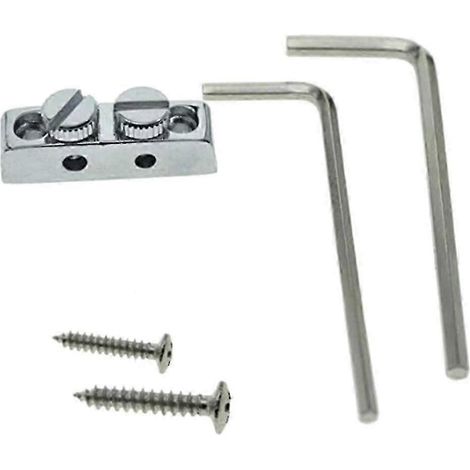 Gitarren- und Bassschlüsselhalter, Ersatz-Kopfplatten-Sechskantschlüsselhalter-Silver (1/5)
