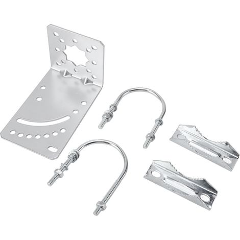 Support de mât d'antenne à angle réglable, résistant à la rouille, pour station de base AP de pont sans fil. (1/5)
