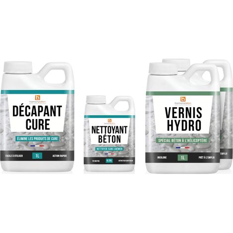 Kit Vernis hydro avec décap cure - 10 m² - Harmony Béton (1/2)