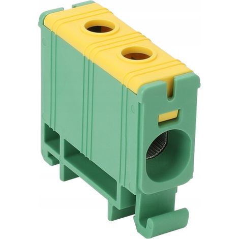 CONNETTORE BUSBAR giallo-verde 1 x 2,5-35mm² 135A TRACON FLEAL-35/1ZS (1/3)