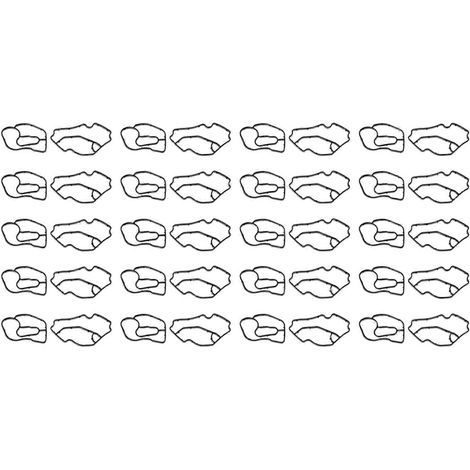 Lot de 40 joints de boîtier de filtre à huile en caoutchouc noir, compatibles avec Mercedes-Benz ML320, ML350, R320 et Dodge Sprinter (références : 6421840080 et 6421801410). (1/5)