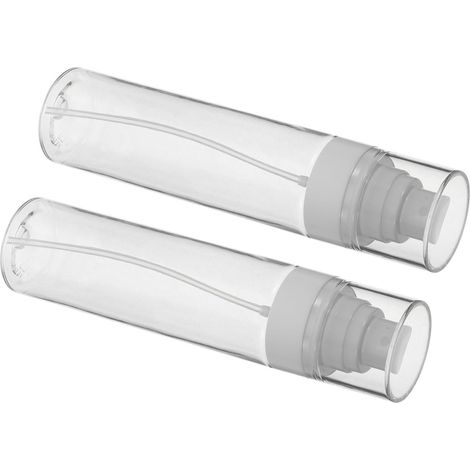 2-Piece Travel-Size Spray Bottle Set, 100ml Empty PET Spray Bottle, Transparent, Lightweight, Portable, Refillable, for Gym and Dinner (1/5)