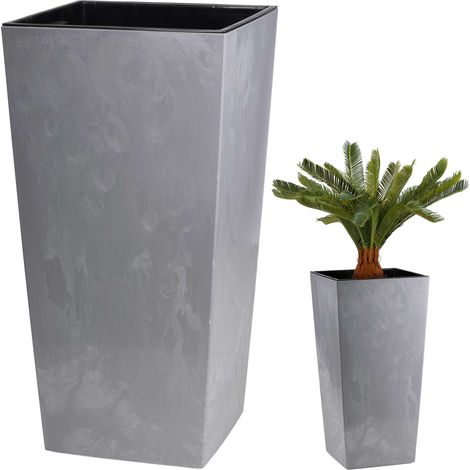 Maceta de hormig贸n Porto Gray de 68 x 35 x 35 cm. (1/5)