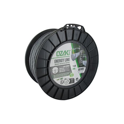 Bobine Fil Nylon Ondulé Rond Ozaki Energy Line. Breveté, Pour Optimisation Autonomie Des équipements à Batterie - Longueur: 168