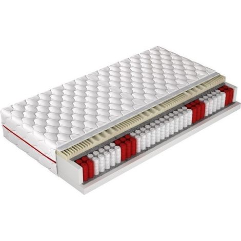 Matelas ComfiDream Memory Comfort , Avec ressorts (Pocket), Deux niveaux de fermeté, À deux côtés, Mousse de polyuréthane, Respirant, 7 matelas à 7 zones de dureté, Coton (1/2)