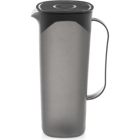 Carafe en plastique avec couvercle, noire, 1,8 l (1/5)