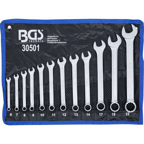 Juego llaves mixtas BGS Technic 6 22 mm 12 piezas (1/4)