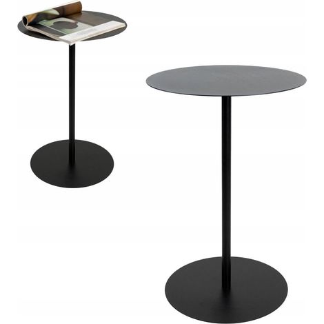 Laptoptisch, Beistelltisch, Couchtisch, Nachttisch, Lofttisch, Schwarzes Metall, Feria (1/5)