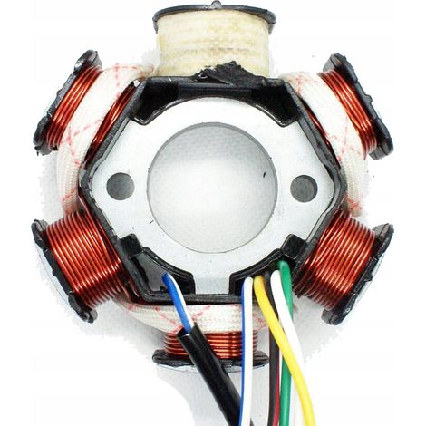 Estator de chispa de 6 bobinas 139FMB 4T para ciclomotor, quad, chopper y ATV (1/5)