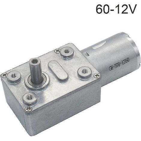 Moteur électrique réducteur 6V/12V/24V, 2 tr/min à 375 tr/min, couple élevé, jgy370-12V-60 (1/5)