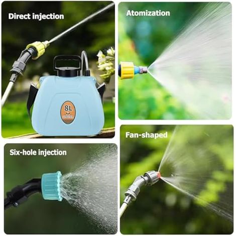 Pulvérisateur de jardin électrique sans fil 8 litres 1500 mAh pour la désinfection de l'eau (1/5)