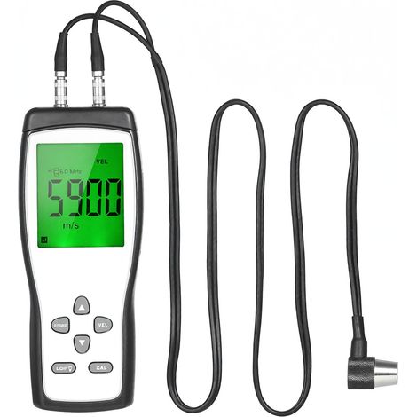 Tragbares, professionelles Ultraschall-Dickenmessgerät mit digitalem LCD-Display, Messbereich 1,2–225 mm und hoher Genauigkeit (1/5)