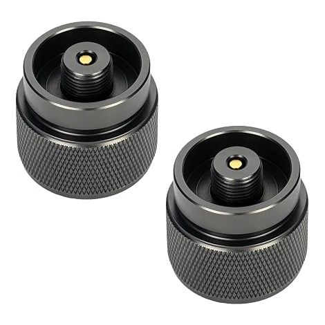 Camping Stove Gas Cartridge Adapter Burner Cooker Connector Brass Metal Alloy Airtight Connection for Camping Stove Outdoor (1/5)
