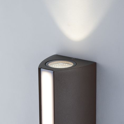 "Applique LED da esterno RAY in alluminio bronzo 14W 4000K (luce naturale)" (1/2)