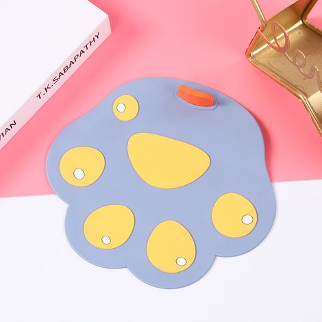 Lot de 2 bouchons d'évier de cuisine (bleus), en silicone sûr et créatif. (1/5)
