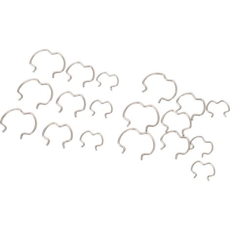 Paquete de 18 clips de retención para conectores de transmisión 800/801 para líneas de refrigeración (3/8, 1/2, 5/8 pulgadas) - Tamaño variable (1/5)