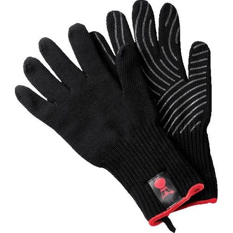 Gants spécial barbecue - WEBER - Premium - Taille S/M - Kevlar et silicone - Antidérapants (1/5)