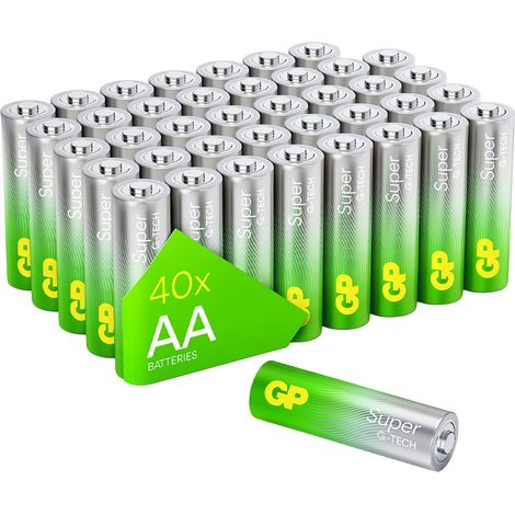 GP Super Mignon (AA)-Batterie Alkali-Mangan 1.5 V 40 St. (1/5)