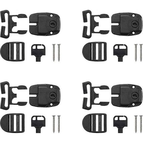 Ensemble de clips pour couverture de spa, kit de réparation de loquet de couverture de spa avec clé et vis, accessoires pour loquet de couverture de spa (1/5)