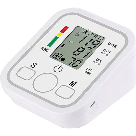 Tensiomètre électronique professionnel pour bras supérieur – Précision clinique – Détection automatique hypertension et arythmie – Brassard réglable (1/5)