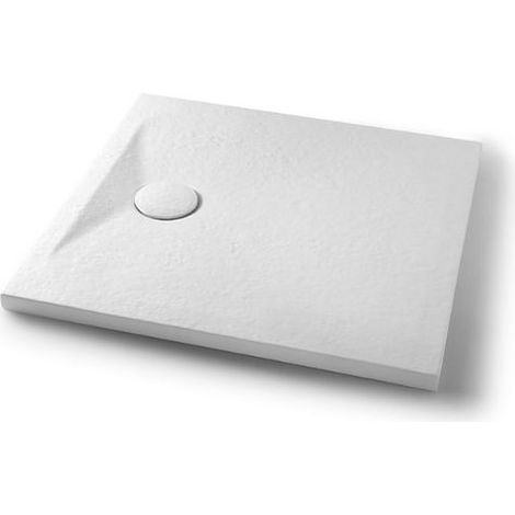 Piatto doccia 80x80 h.4 in ceramica bianco opaco Pietraceramica (1/5)