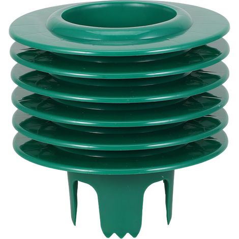 6 Pièces Protection de Tête D'arrosage Automatique en Plastique Vert, Solide Tête de Rotor, pour Pelouses (1/5)