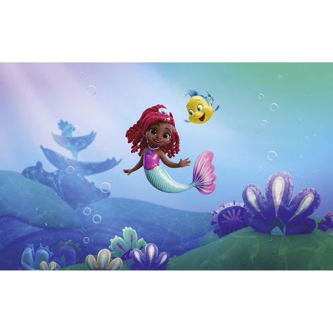 Komar Wandtapete - Disney Ariel Junior Friends - 250 x 400 cm - Vlies - für Kinderzimmer (1/2)