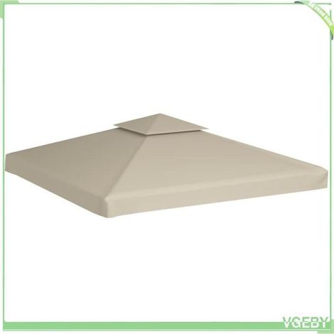 Couverture de remplacement pour belvédère - FAFEICY - Modèle 40875 - 3×3 m - 310 g/m² - Revêtement PVC (1/5)